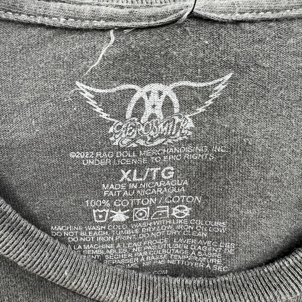 Nova Men Aerosmith Push Play Short Sleeve Tee in Black Size XL - Picture 5 of 5